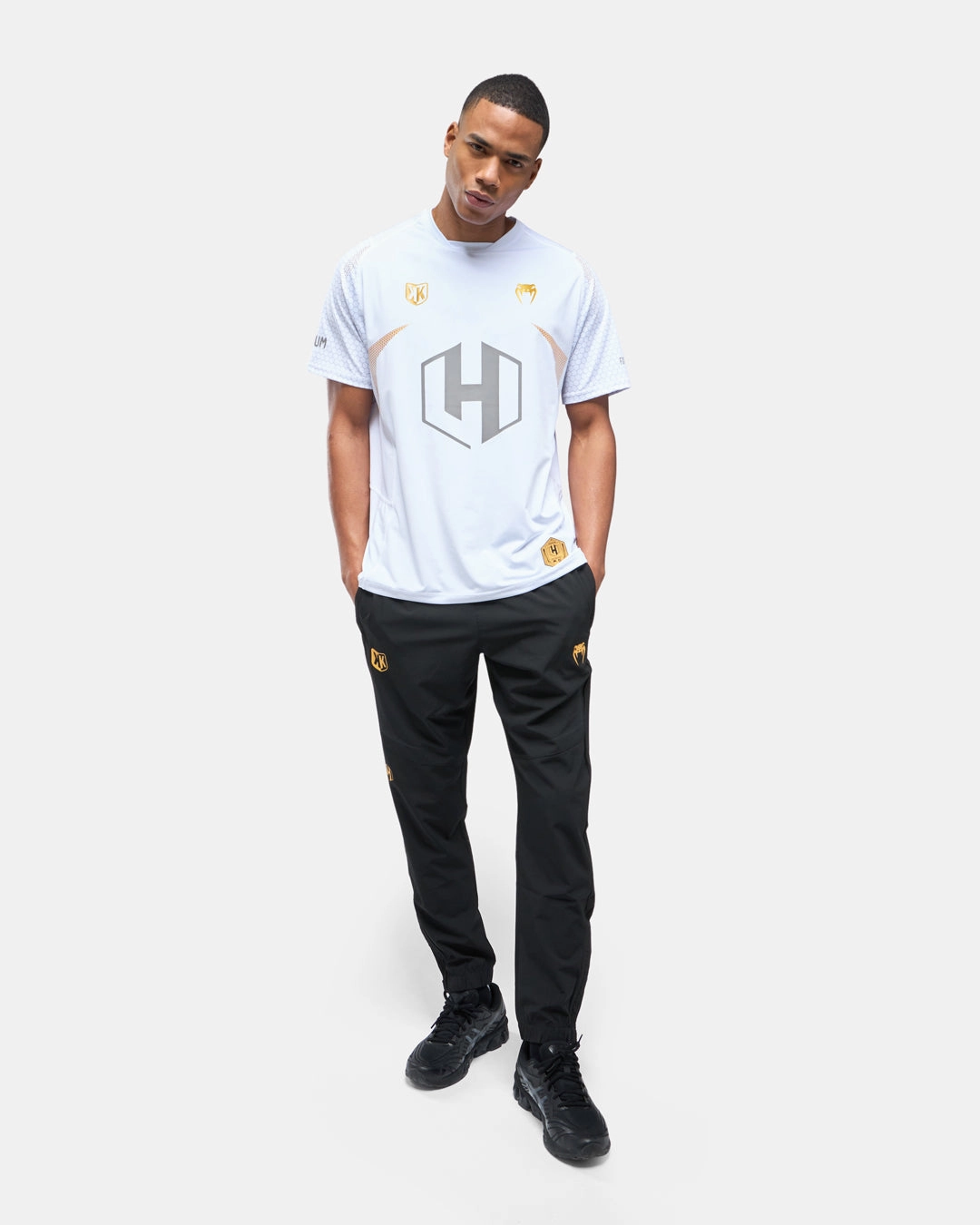 T-shirt FK x Venum Hexagone MMA - Blanc/Doré