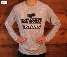 Vexan Fishing Long Sleeve T-Shirt Tan Scales Camo Pattern