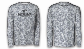 Vexan Fishing Performance Long Sleeve T-Shirt Gray Camo - Extra Light