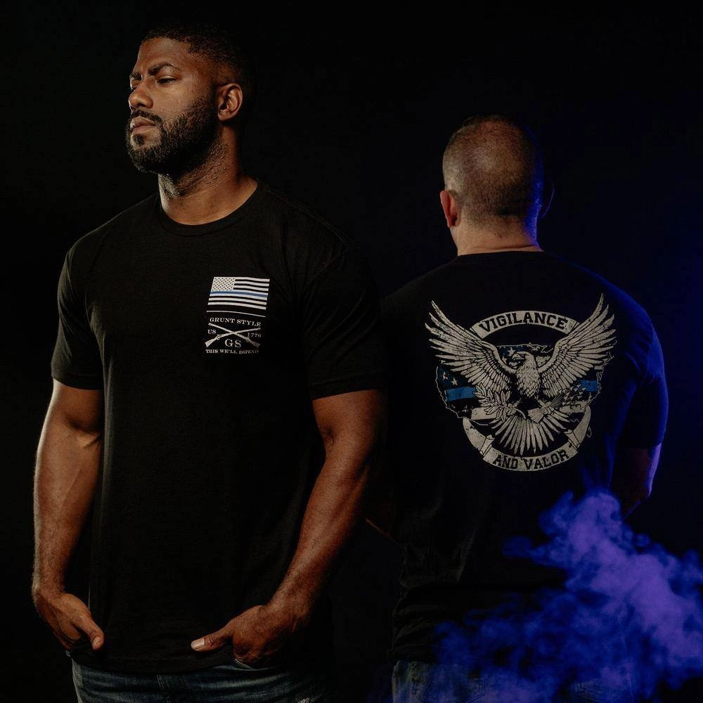 Vigilance and Valor T-Shirt - Black