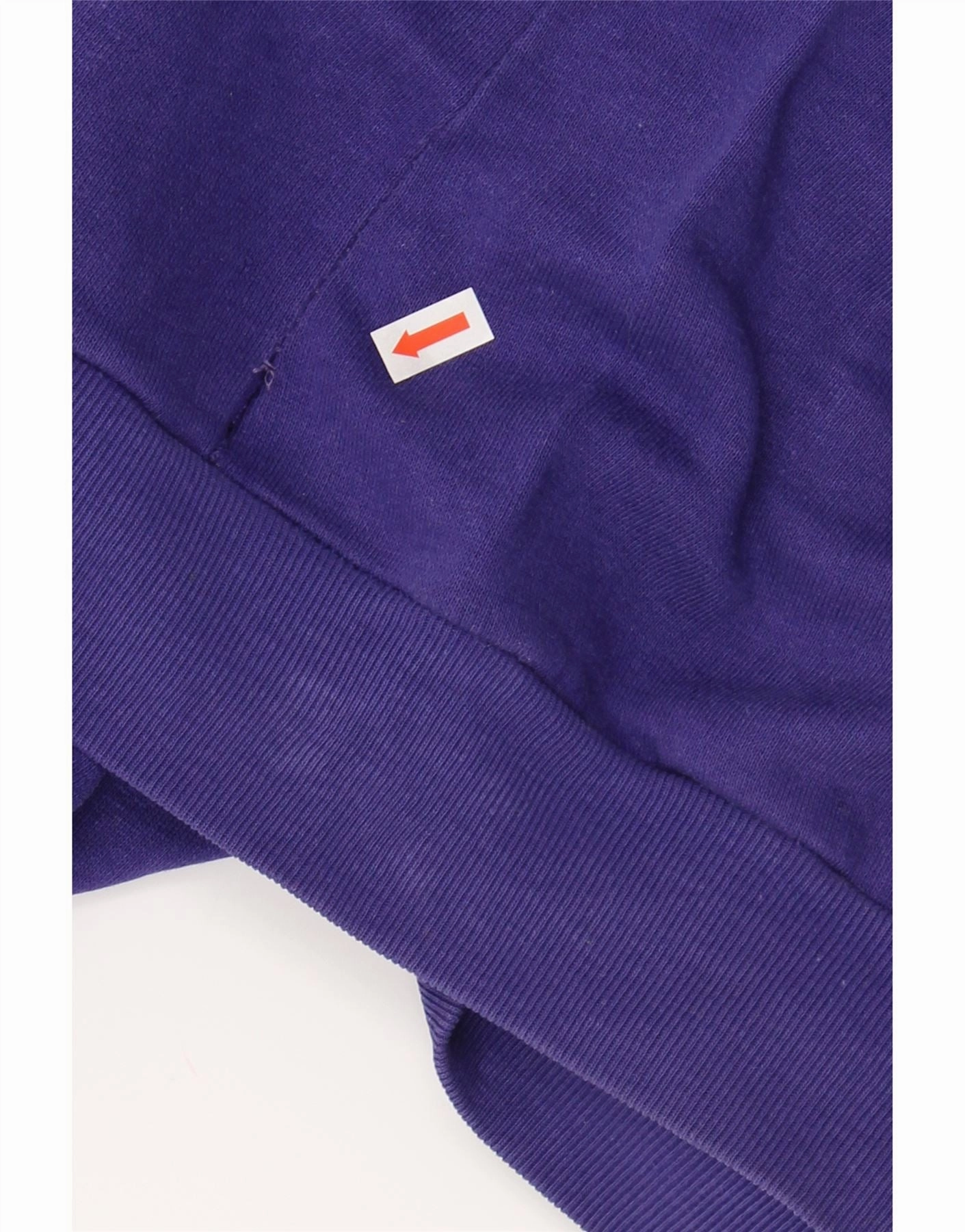 VINTAGE Mens Polo Neck Jumper Sweater Large Purple Colourblock
