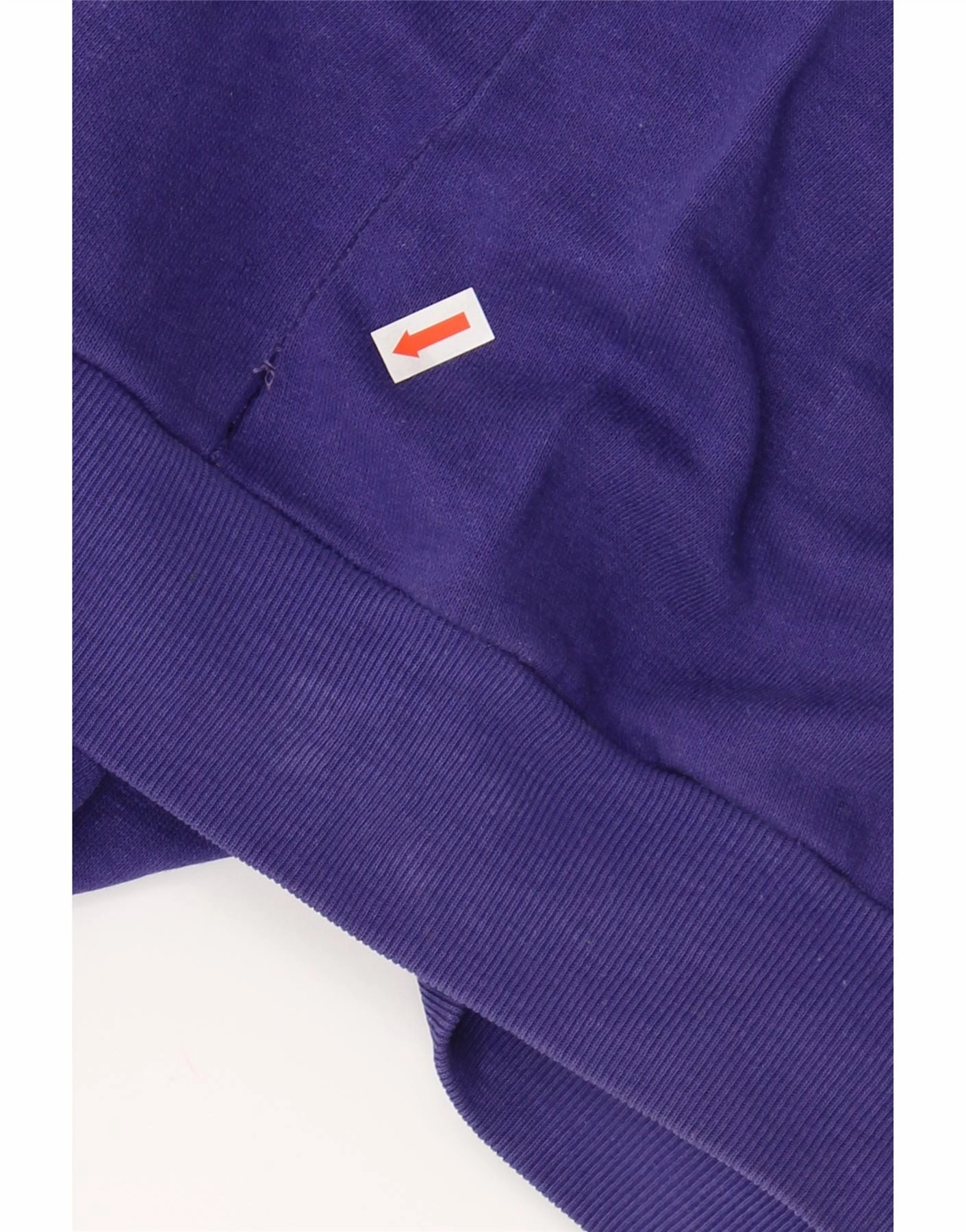 VINTAGE Mens Polo Neck Jumper Sweater Large Purple Colourblock