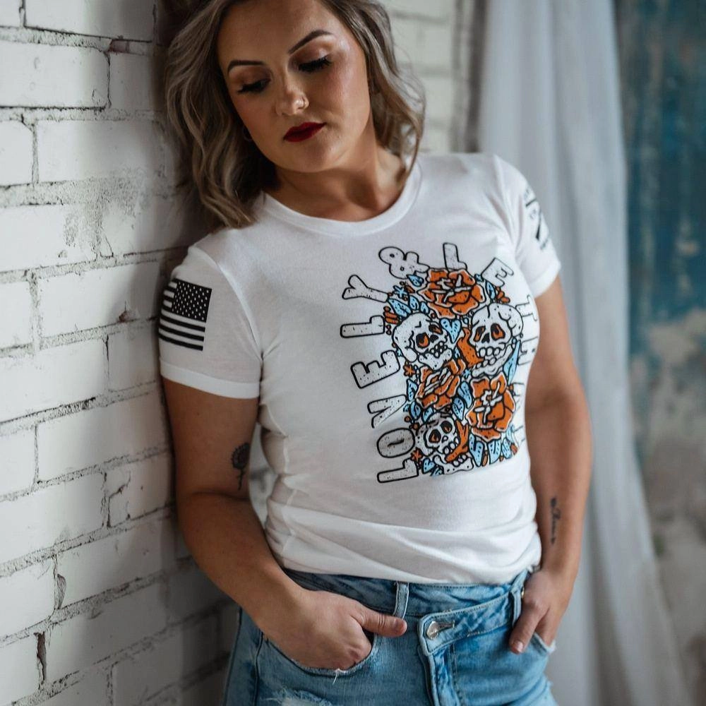 Women's Lovely & Lethal Slim Fit T-Shirt - White