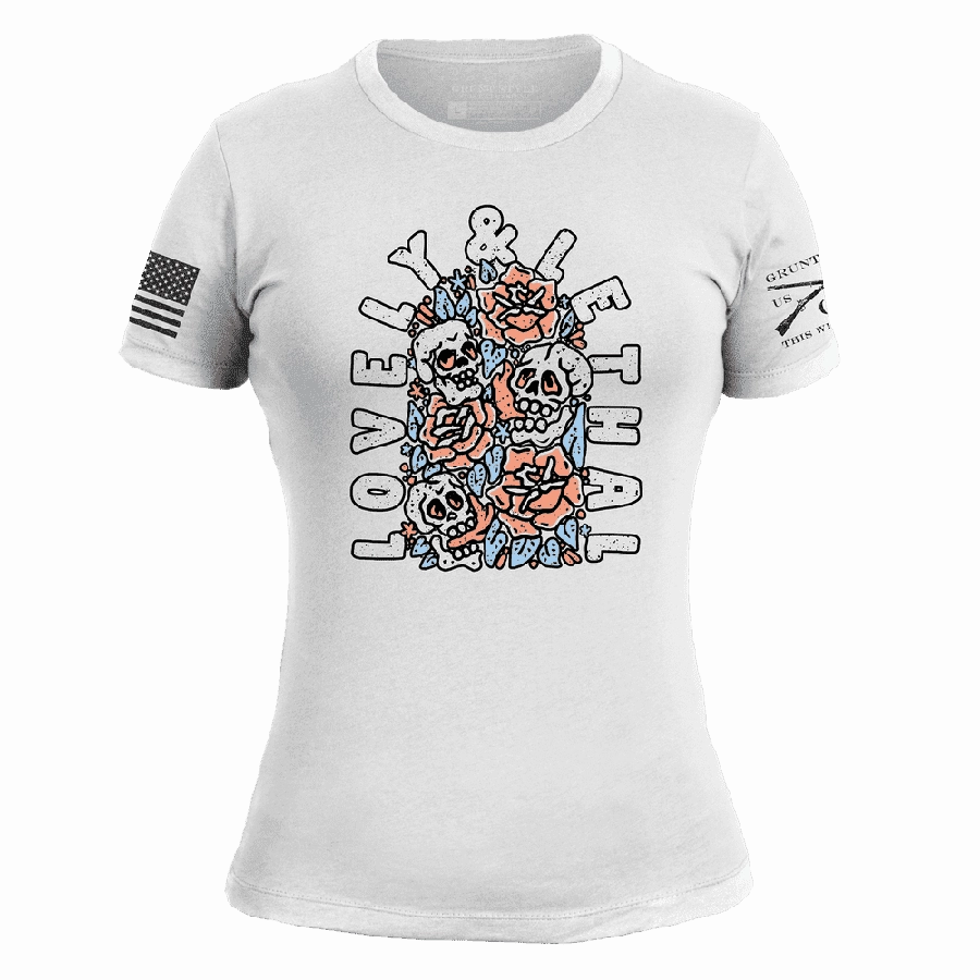 Women's Lovely & Lethal Slim Fit T-Shirt - White