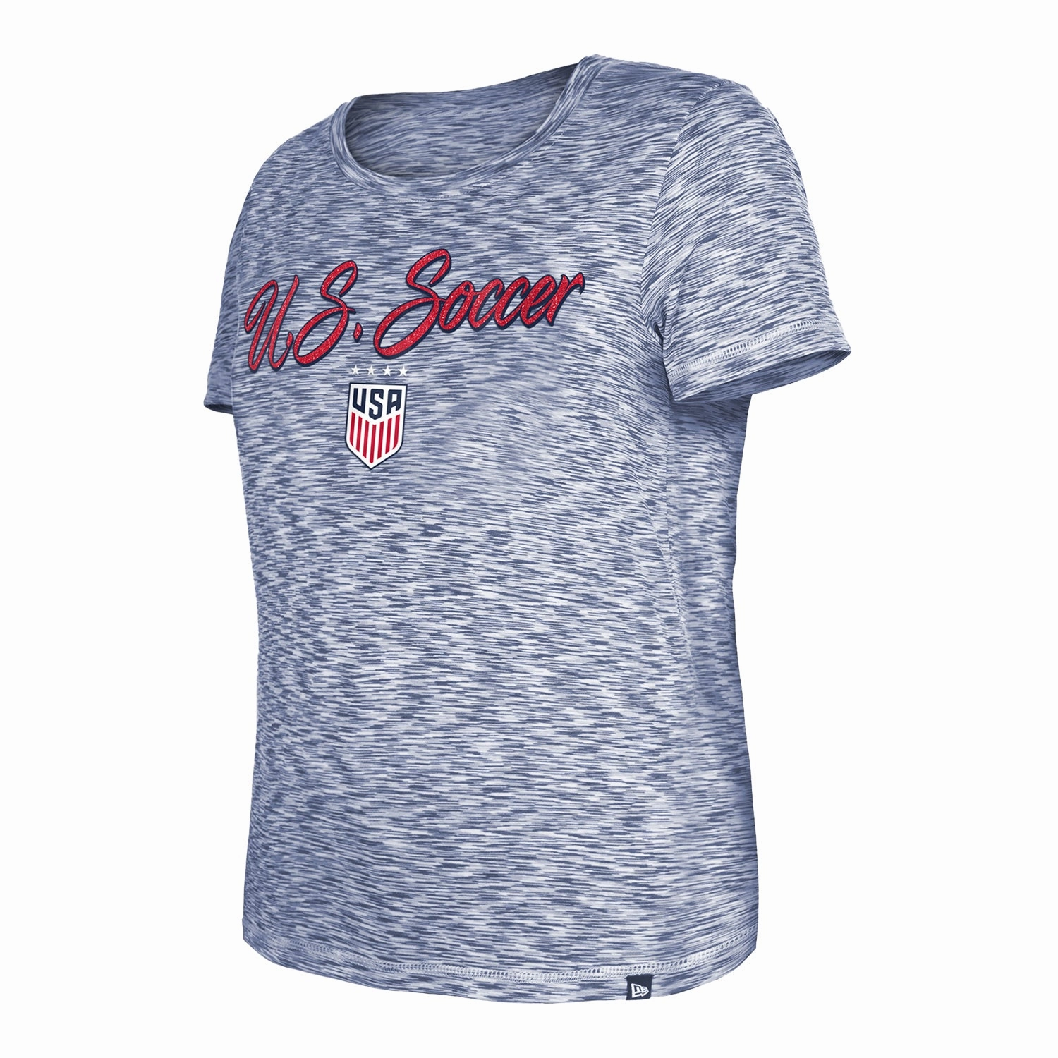 Women's New Era USWNT Colorblock Navy Tee