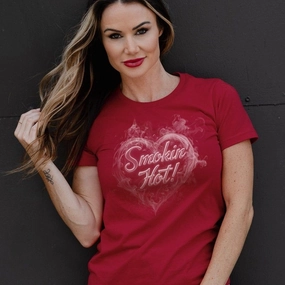 Women's Smokin' Hot Boyfriend Fit T-Shirt - Red