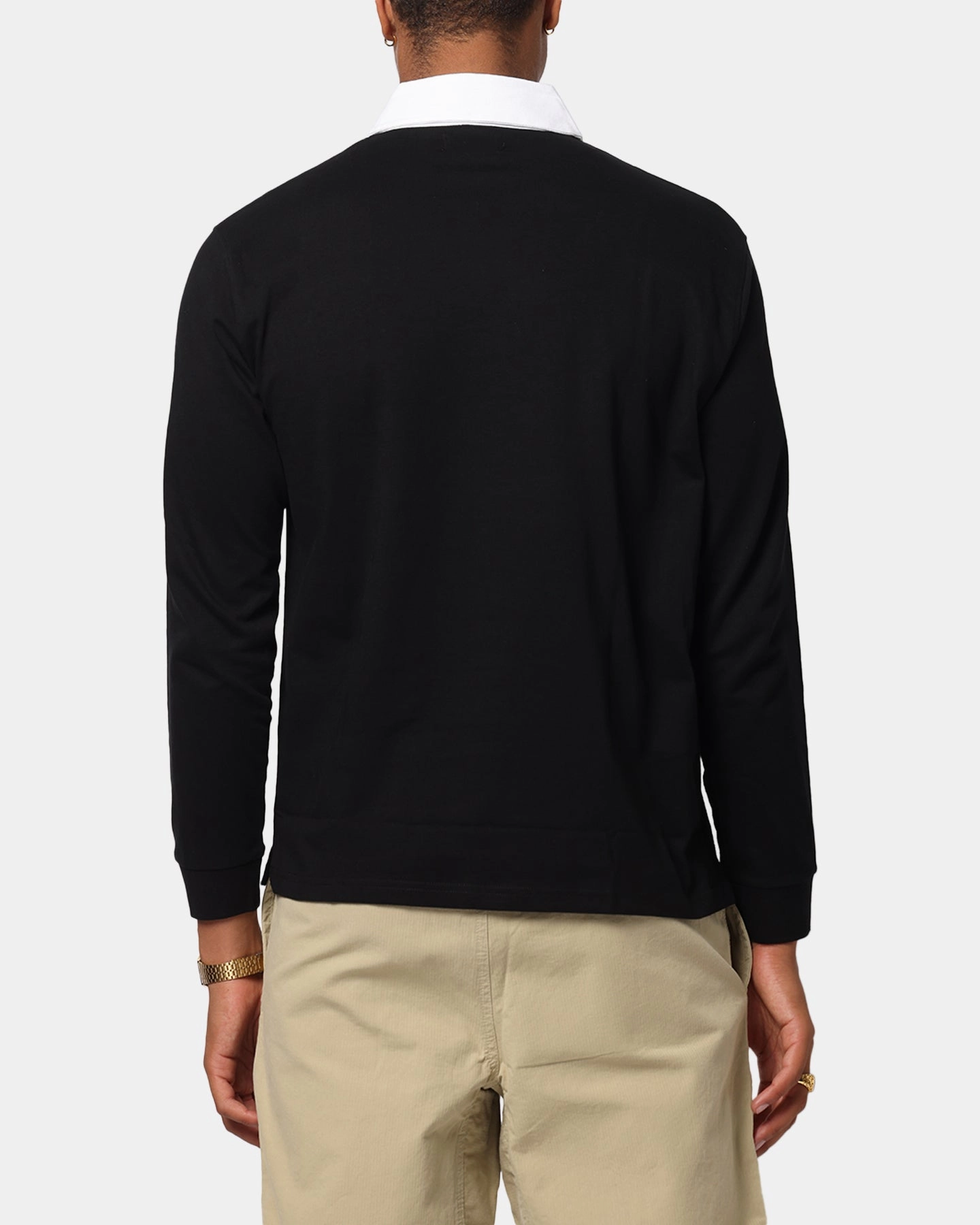 X-Large LA Shield Rugby Polo Shirt Black
