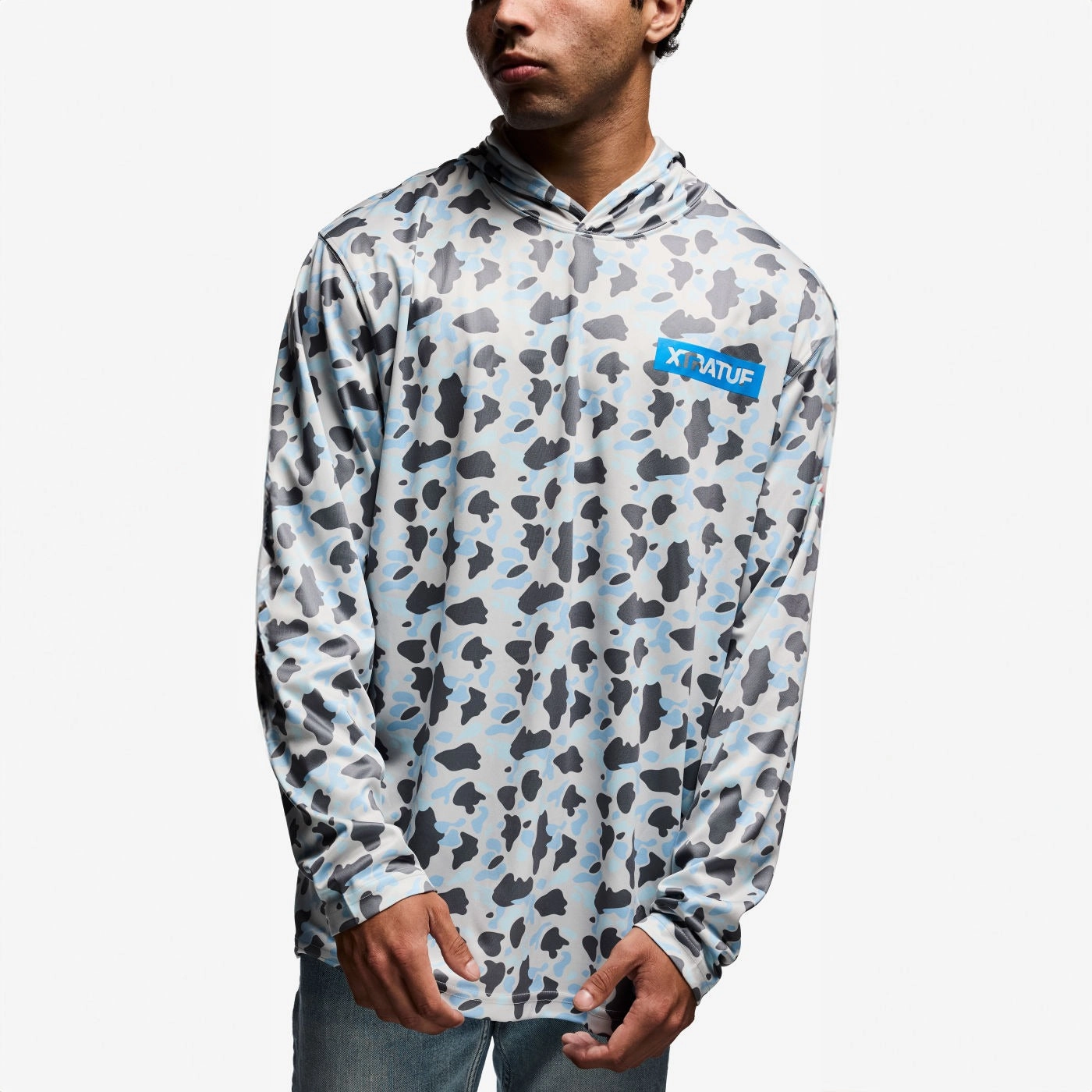 Xtratuf Unisex Long Sleeve Hoodie Ice Duck Camo