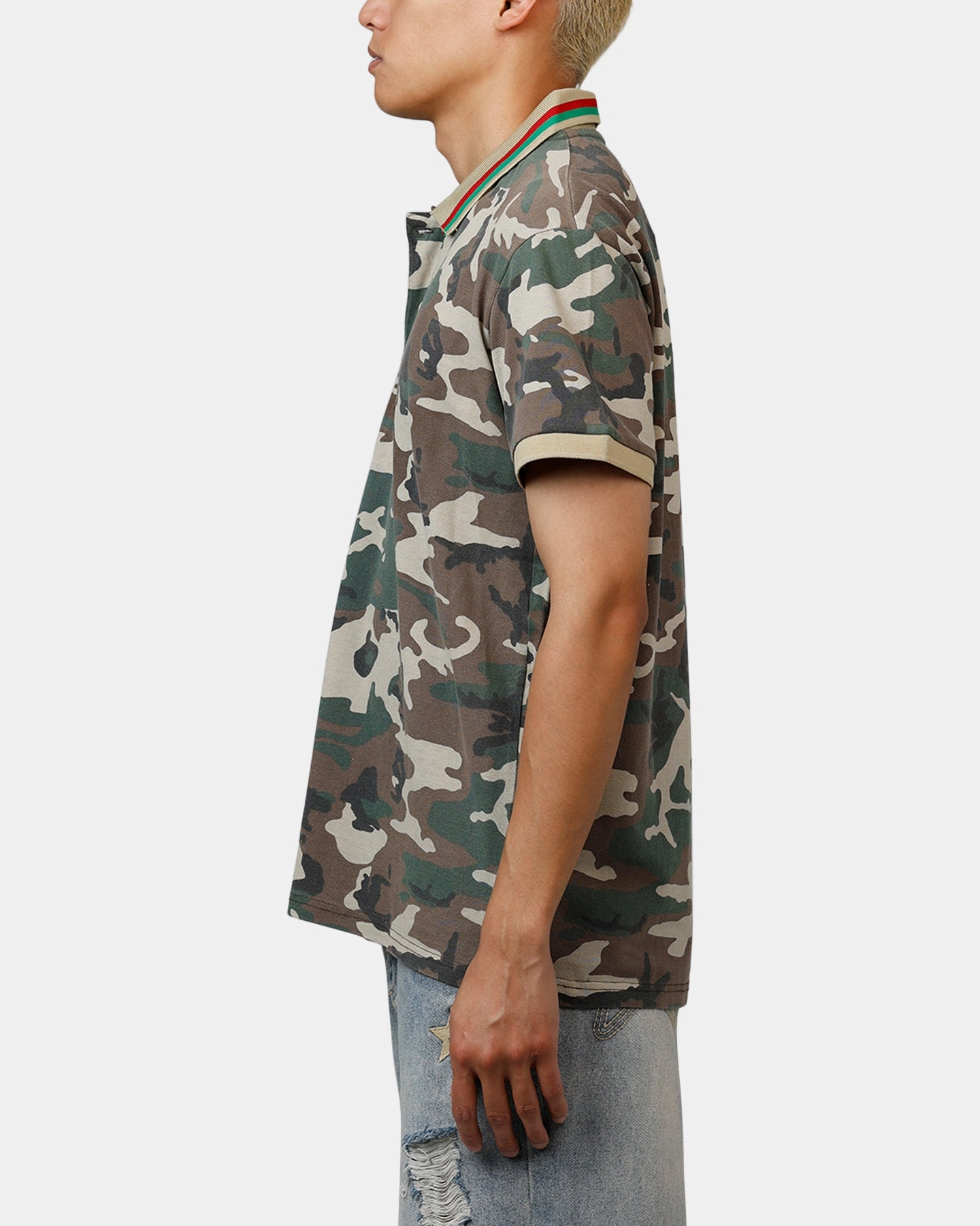 XXIII Printed Polo Shirt Washed Camo