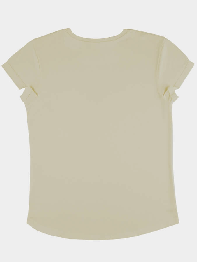 Yoga Studio Women's Organic Cotton Rolled Sleeve T-Shirt Top