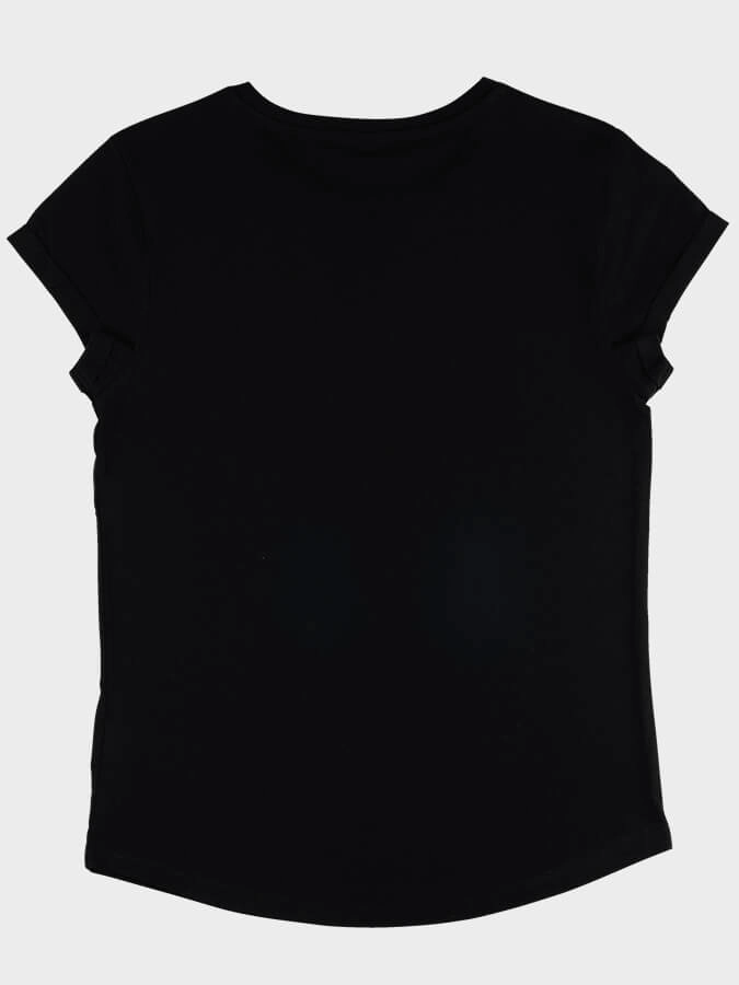 Yoga Studio Women's Organic Cotton Rolled Sleeve T-Shirt Top