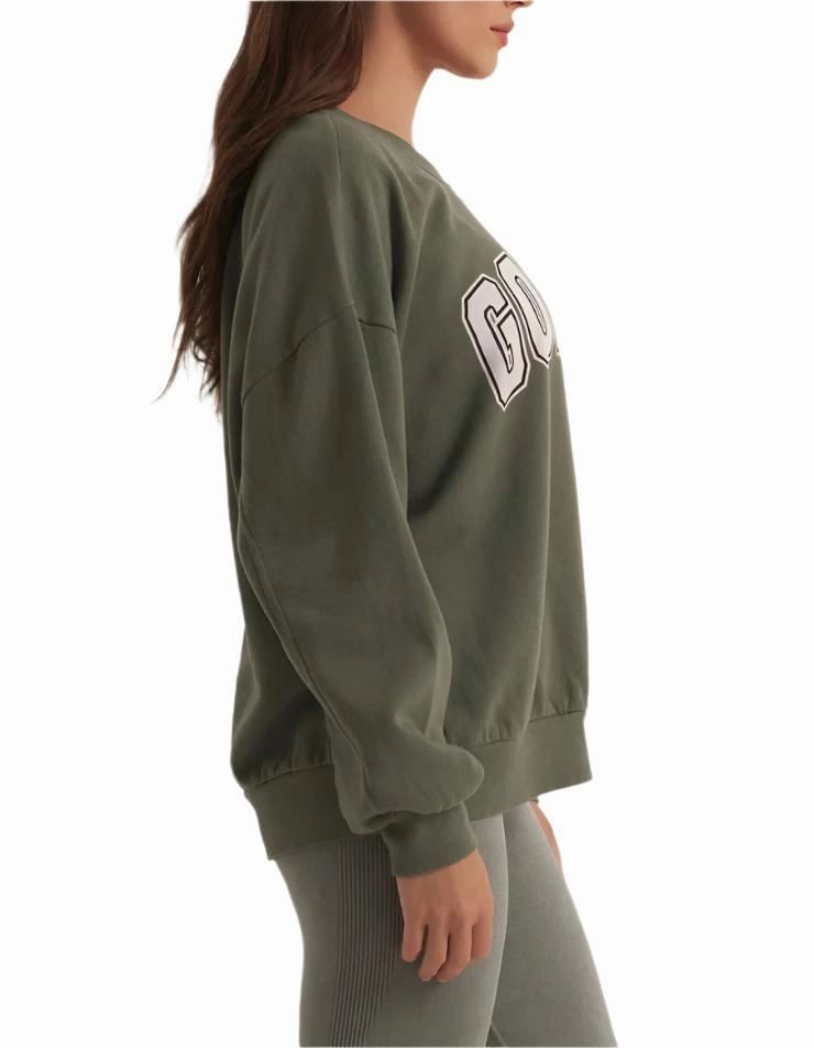 Z Supply Goals Oversized Cotton Sweatshirt