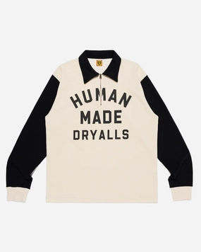 Zip-Up L/S T-Shirt Black